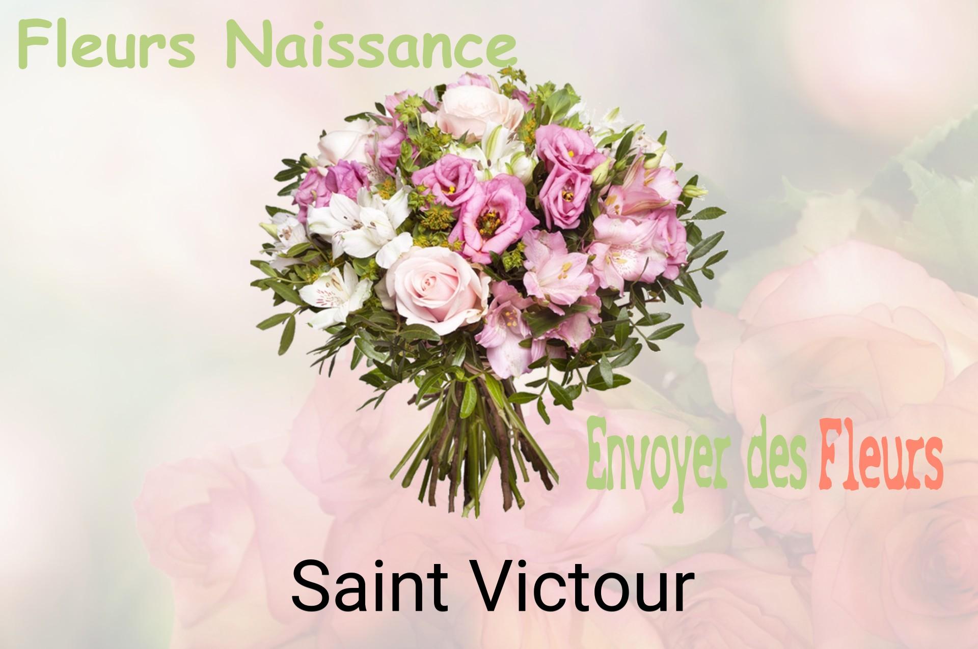 Bouquet de fleurs de naissance livré à Saint-Victour